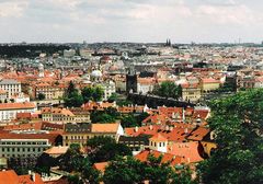 Prag - Blick von der Prager Burg über die Stadt