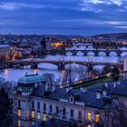 Prag Bruecken Blaue Stunde