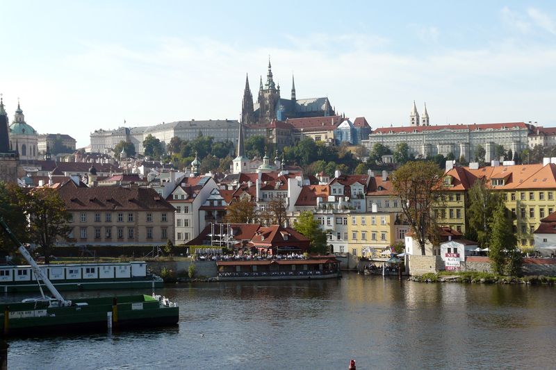Prag - Burg - Hradschin - von der Karlsbrücke aus