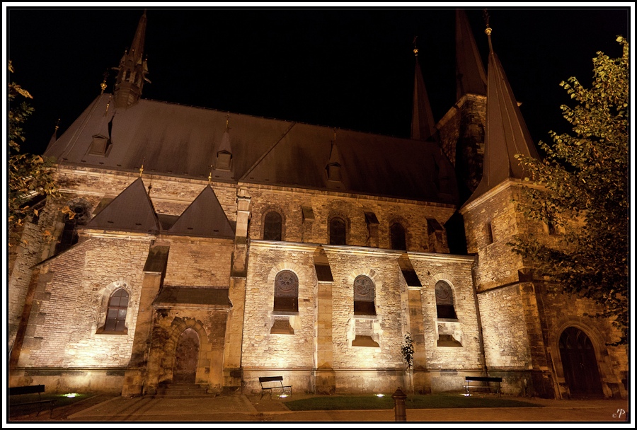 Prag, die Goldene Stadt 15, Kirche bei Nacht