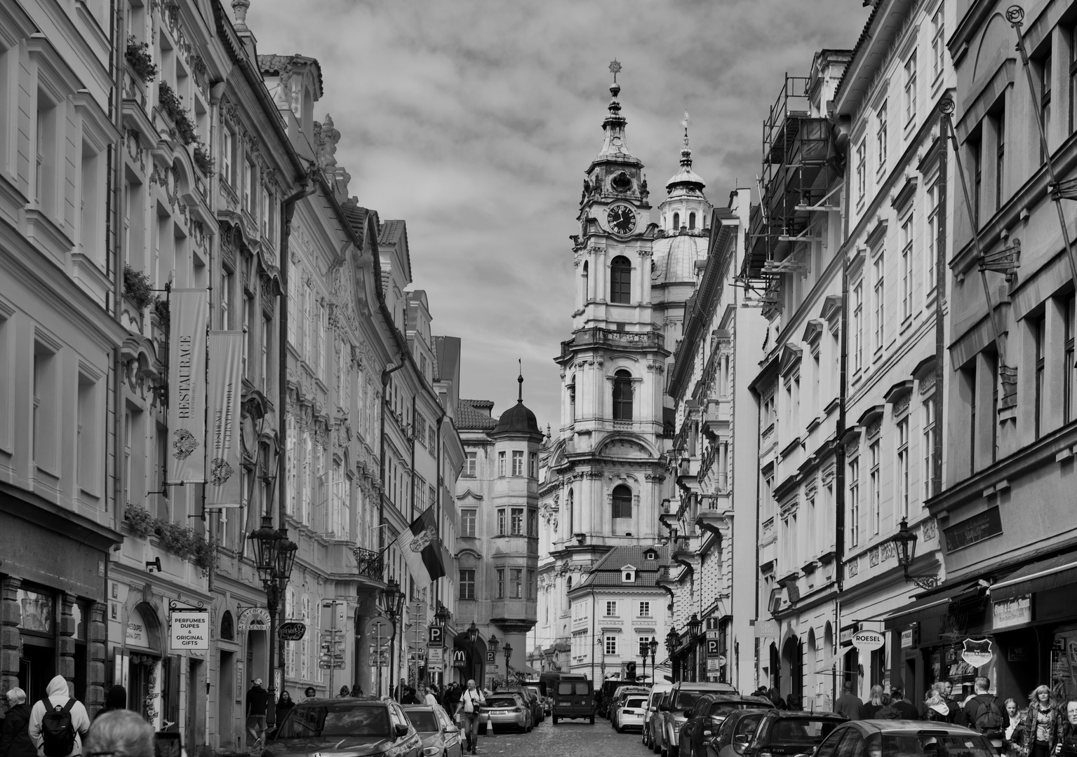 Prag, die goldene Stadt - heute eine Impression in s/w