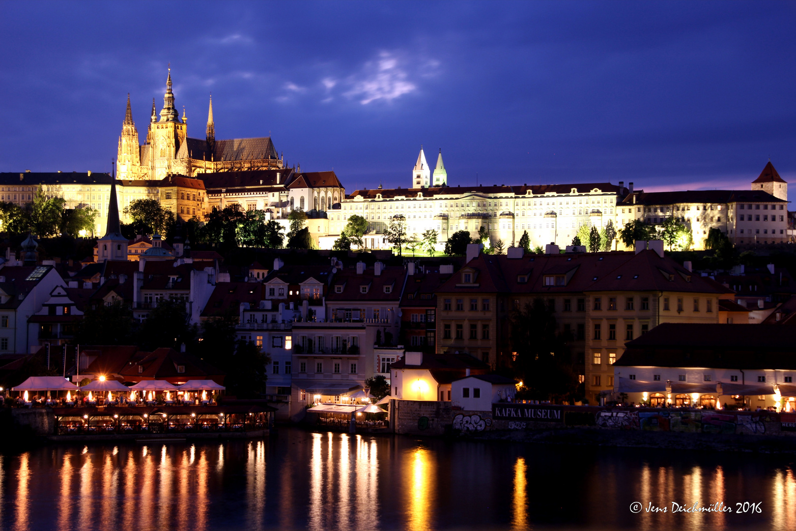 Prag Hradschin Zur Blauen Stunde Foto Bild Europe World Bilder Auf Fotocommunity