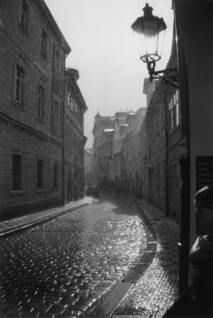 Prag im Regen