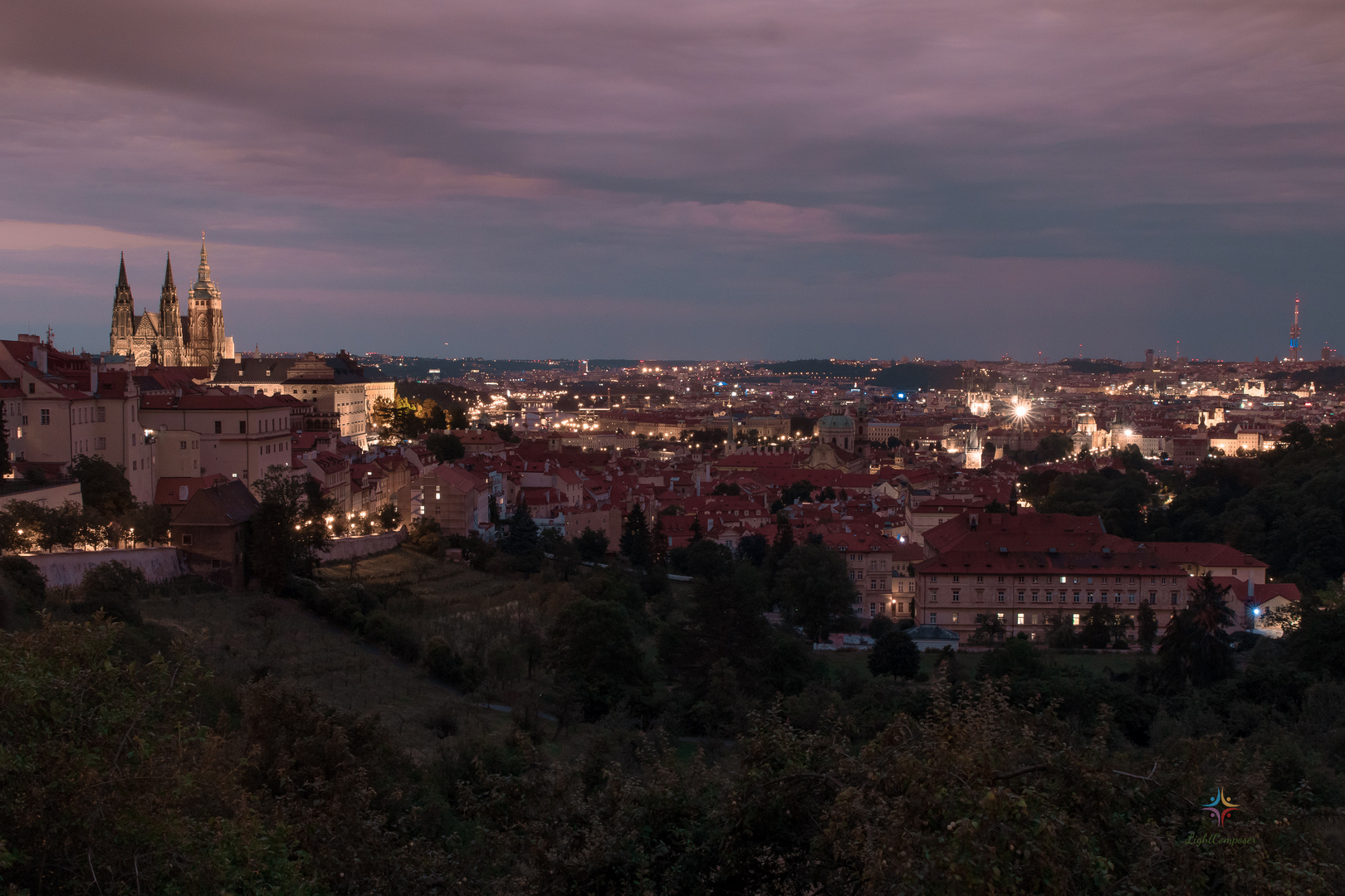 Prag in der Blauen Stunde