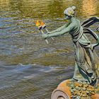 PRAG   - Jugendstil-Statue Svatopluk Cech Brücke -