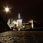 Prag Karlsbrücke bei Nacht