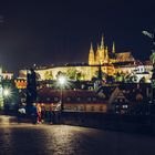 Prag - Karlsbrücke bei Nacht