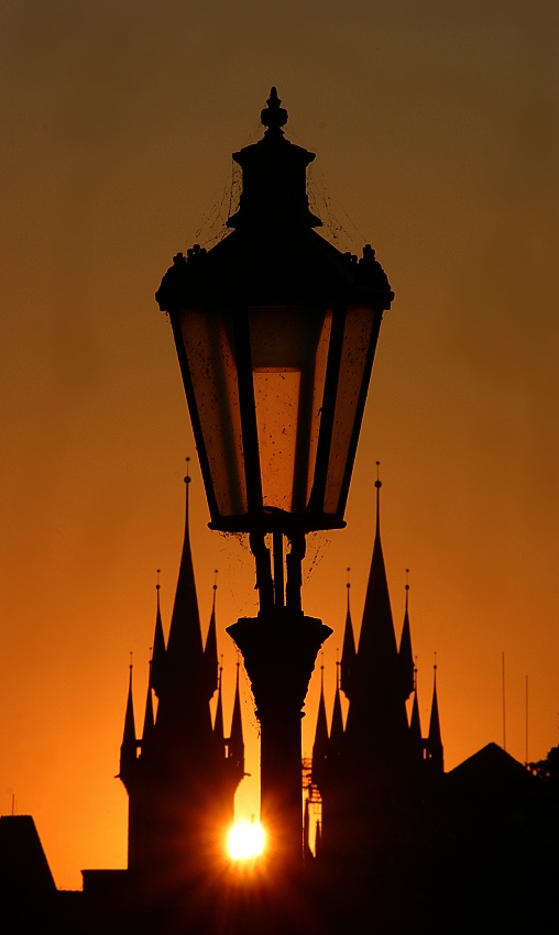 Prag, Karlsbrücke um 6.34 Uhr