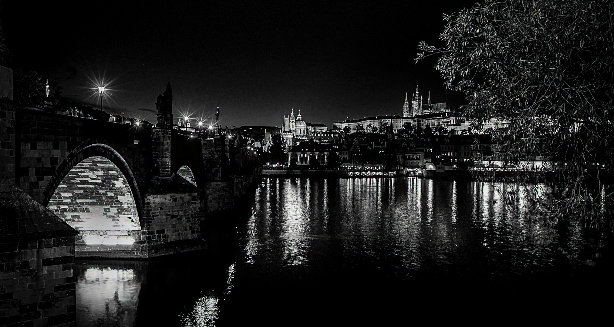 Prag Karlsbrücke und Burg