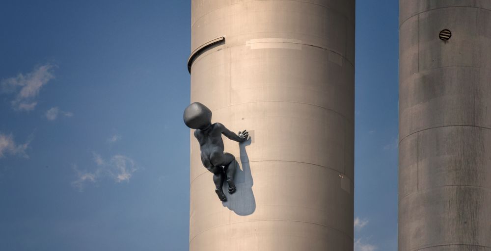  Prag Kunst am  - Žižkover Fernsehturm