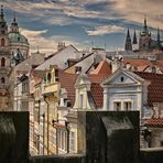 Prag über den Dächern der Altstadt