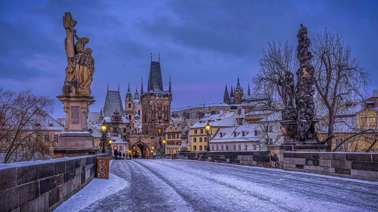 Prag Wintereinbruch