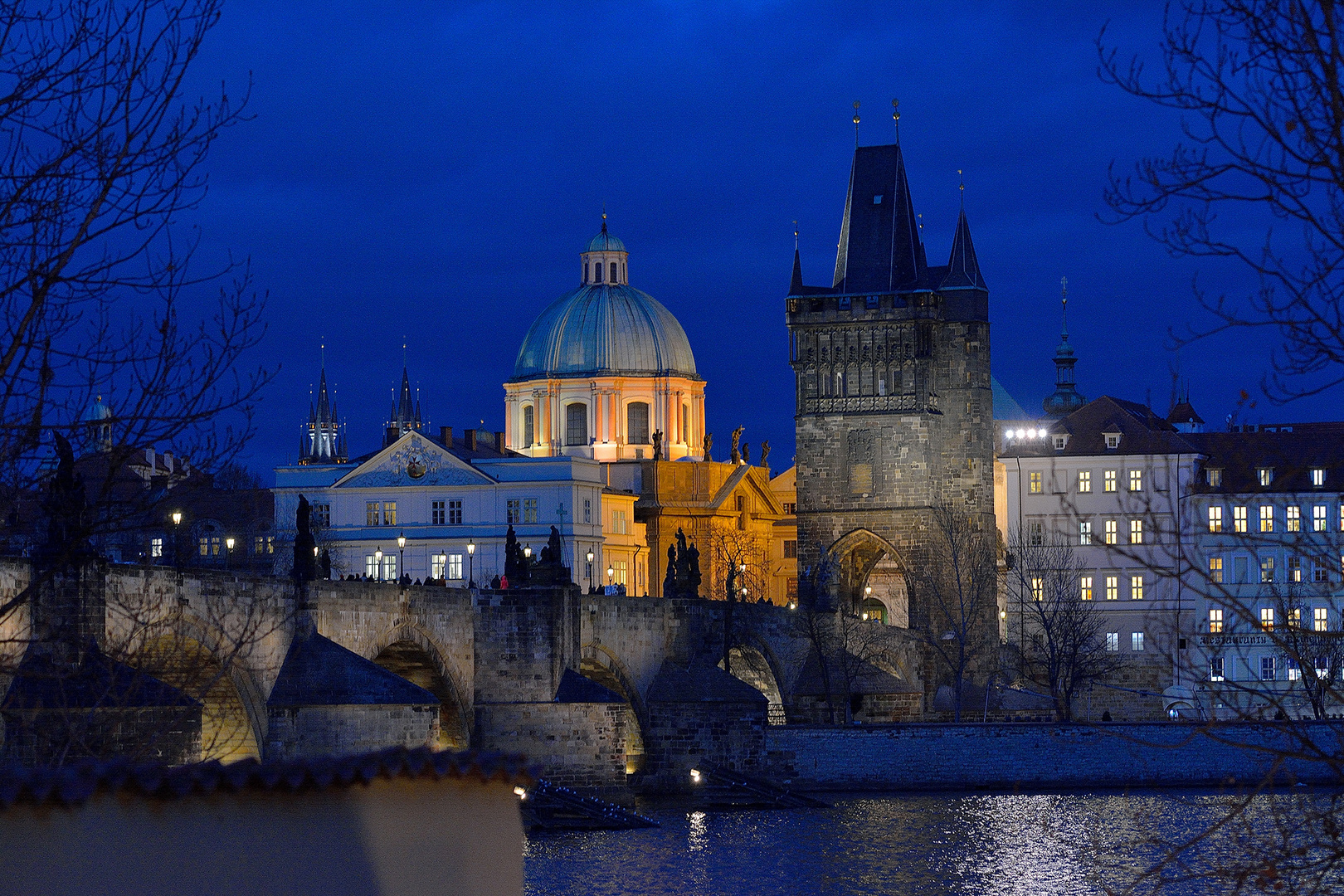 Prag zur "blauen Stunde"