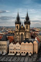 Praga, vista dalla torre del municipio