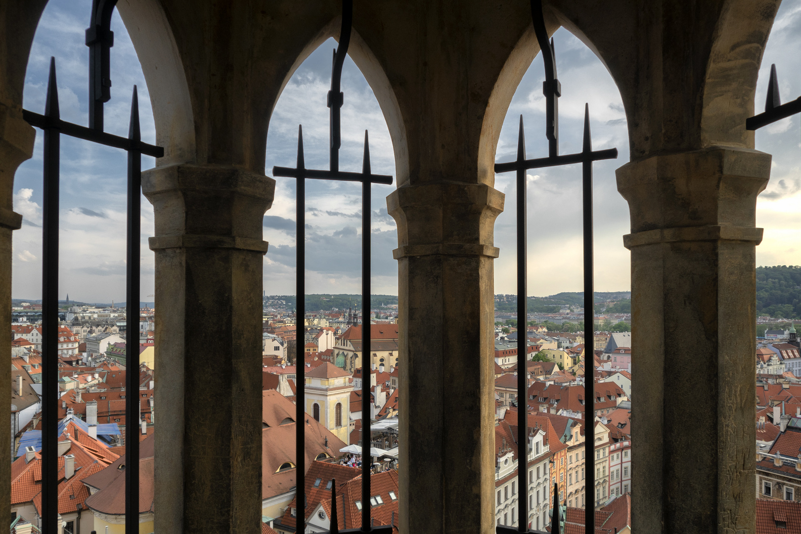 Praga, vista dalla torre del municipio