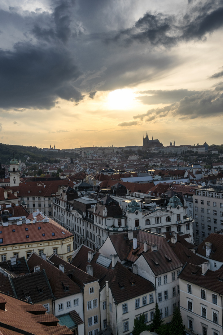 Praga, vista dalla torre del municipio