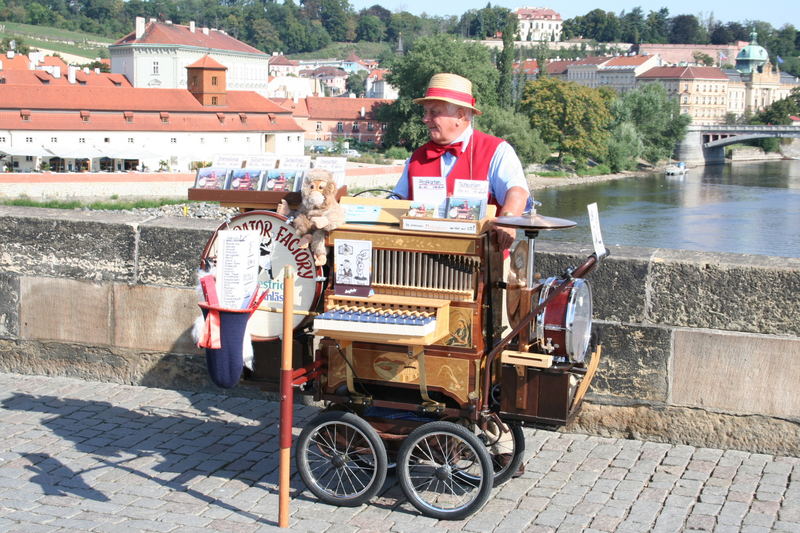 Praga,artista di strada