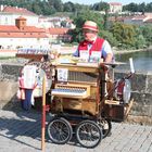 Praga,artista di strada