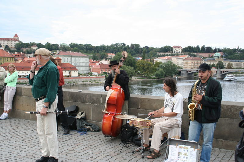 Praga,artisti di strada