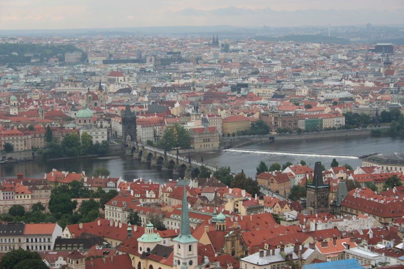 Praga,dalla torre di S.Vito