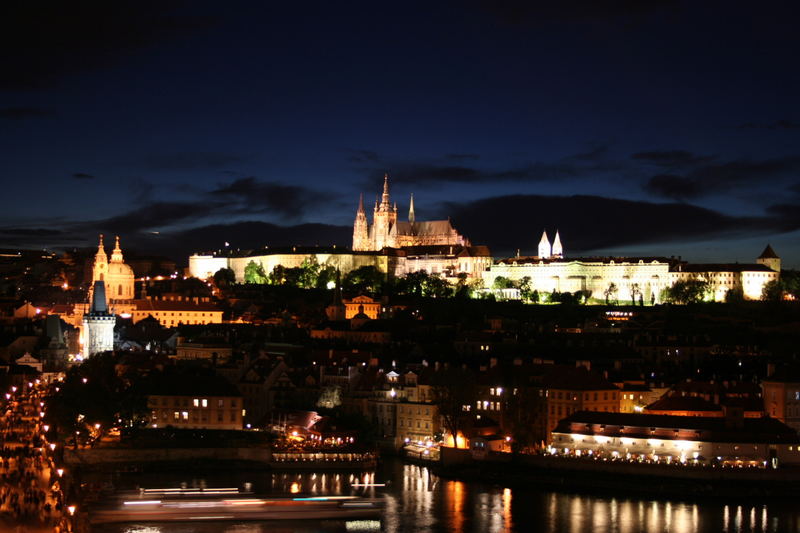 Praga,panorama notturno