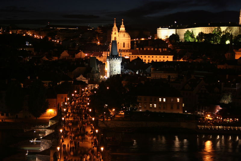 Praga,panorama notturno 2