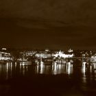 Praga,panorama notturno b&n 3