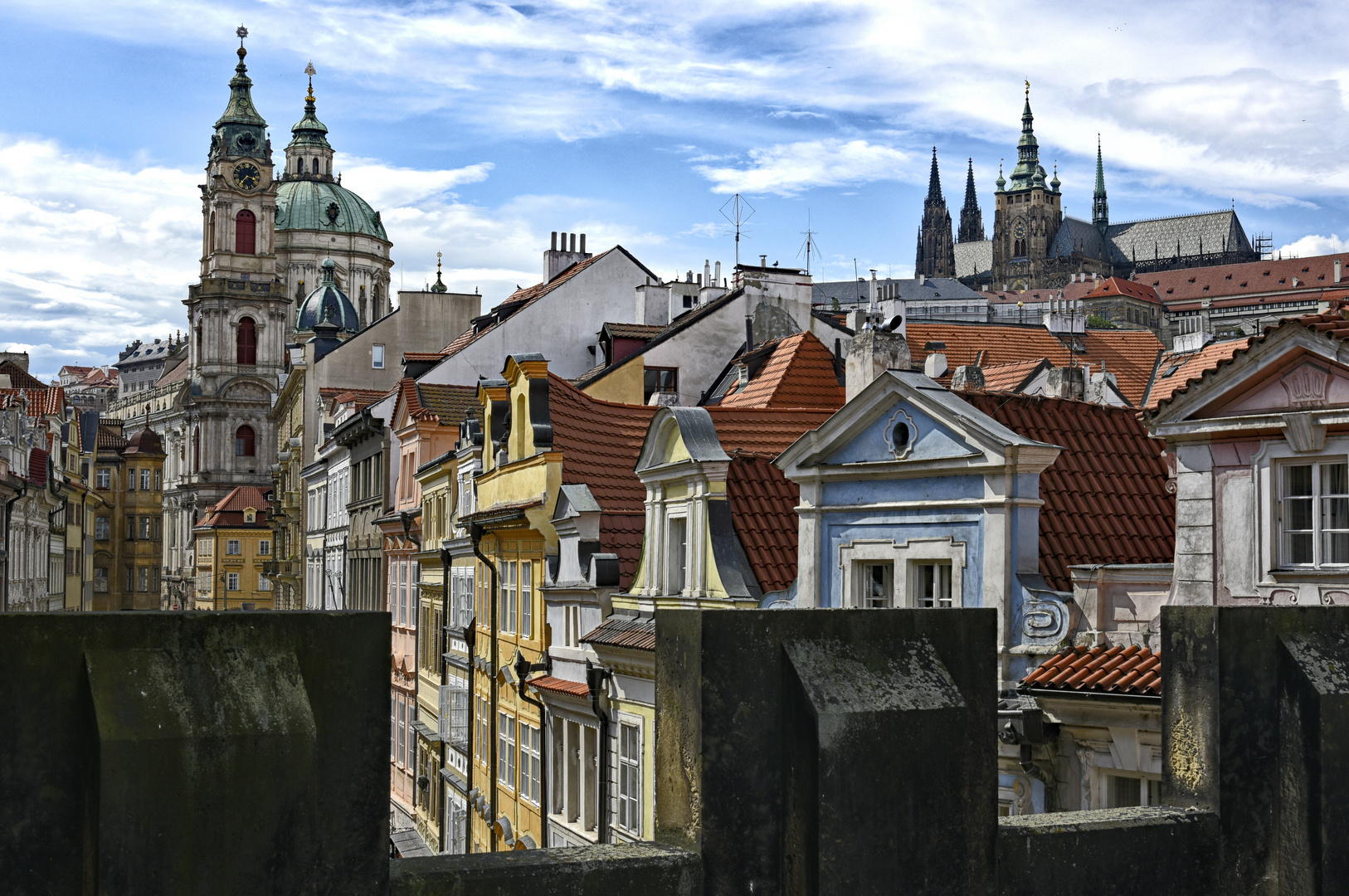 Prager Altstadt  ber den D chern Foto Bild tschechien 