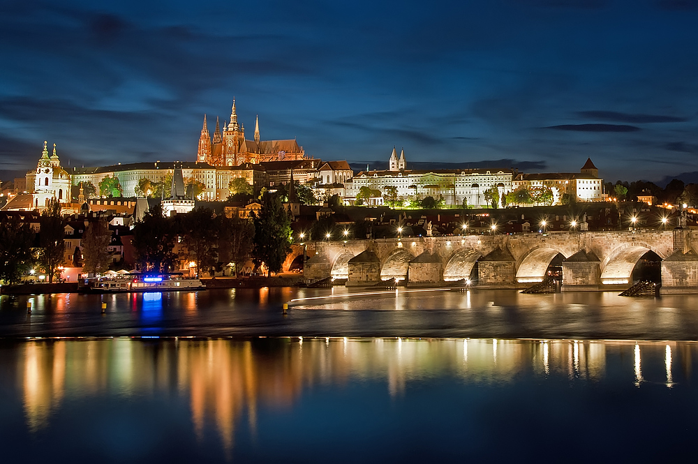 Prager Burg mit Karlsbrücke