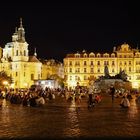 Prager Marktplatz um Mitternacht