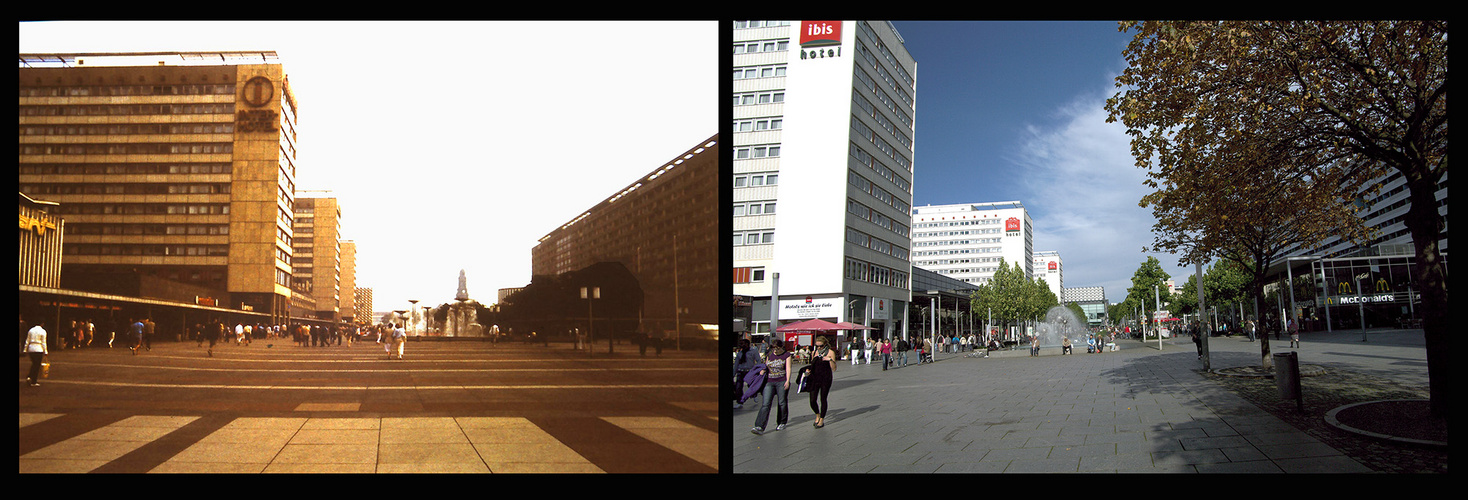 Prager Straße Dresden 1980-2010