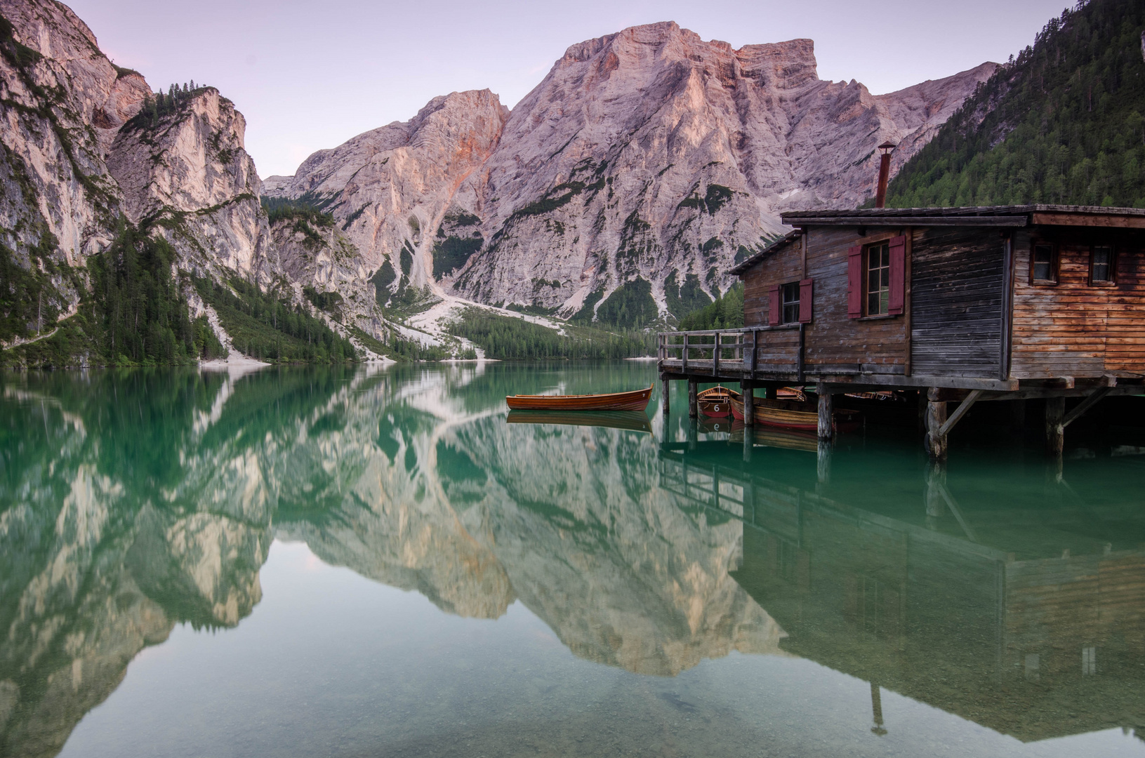 Pragser Wildsee am Abend