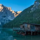 Pragser Wildsee an der Bootsanlegestelle