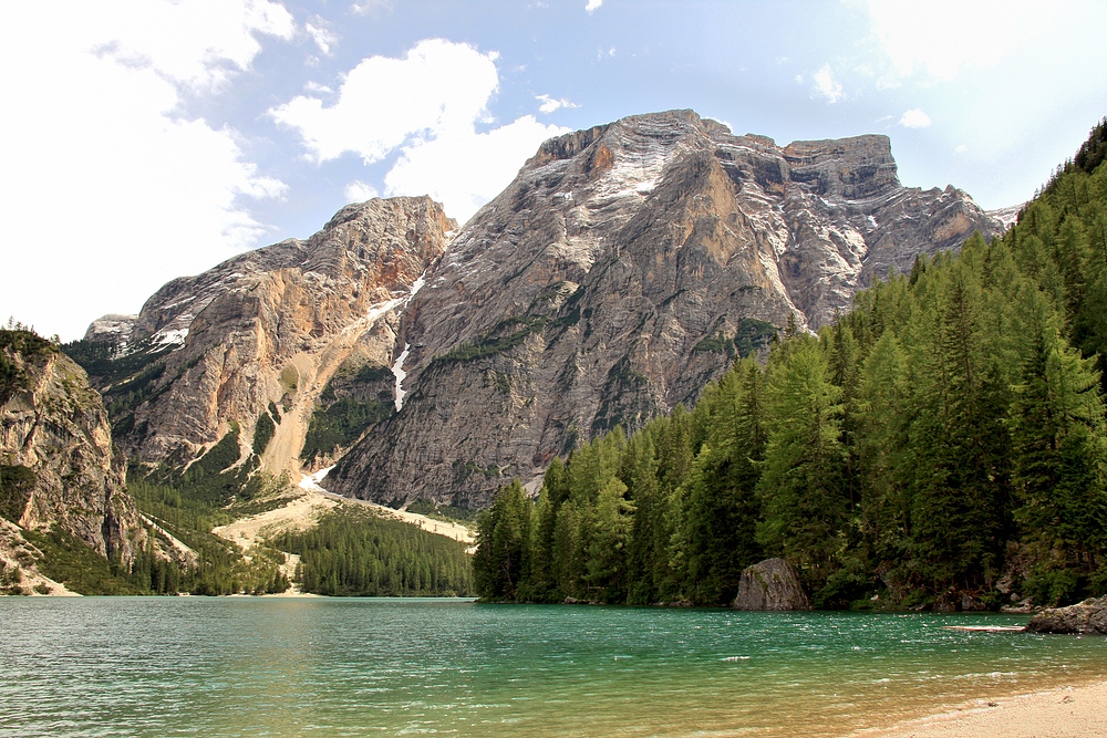 Pragser Wildsee mit Blick zum Seekofel 2810m