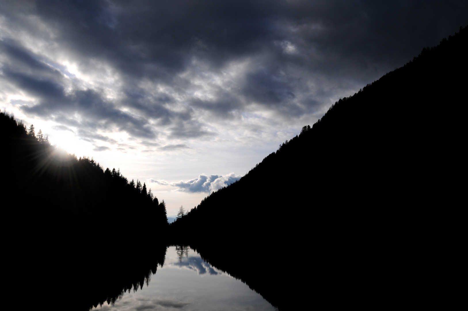 Pragser Wildsee, Sonnenuntergang