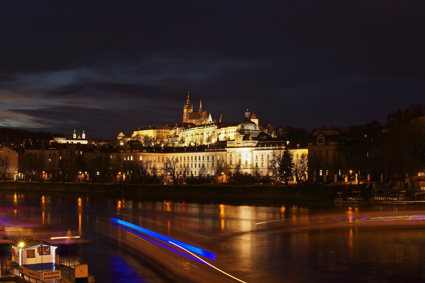 Prague at night