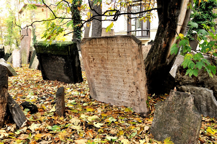 Prague le vieux cimetière juif