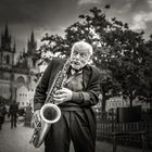 Prague saxophonist