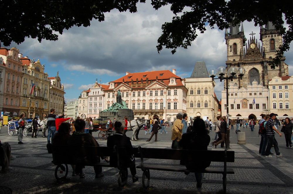 Prague. Staromestske namesti. August 2008.