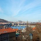 Prague. View of Prazsky Hrad from Vysehrad