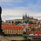 Prag.Wenzelsbrücke und Veitsdom