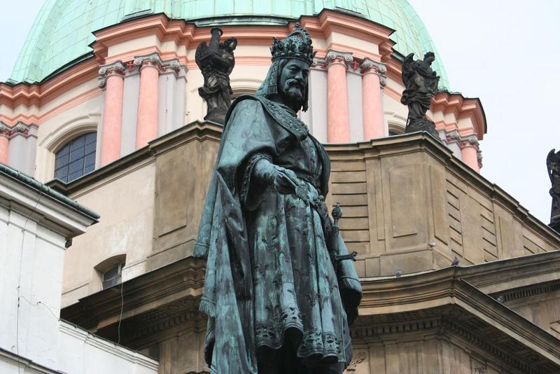 Praha, statue of Charles IV.