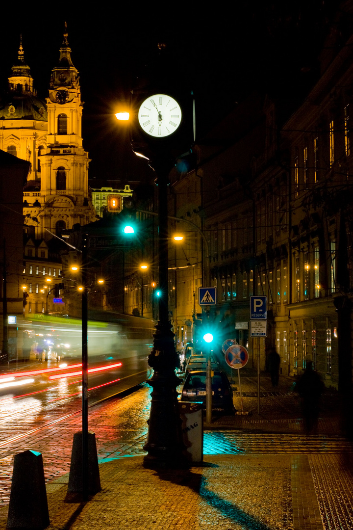 Praha tram clock