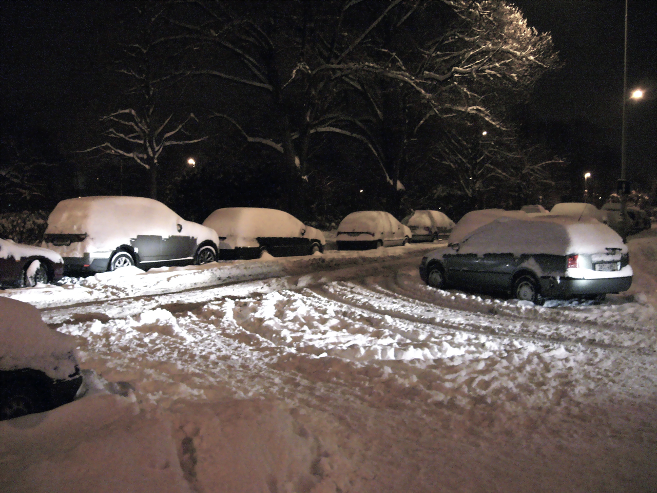 Praha VI im Schnee