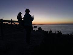 Praia da Marinha - Sunrise - mit Ines ;-)