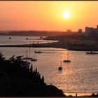 Praia da Rocha gesehen aus Ferragudo