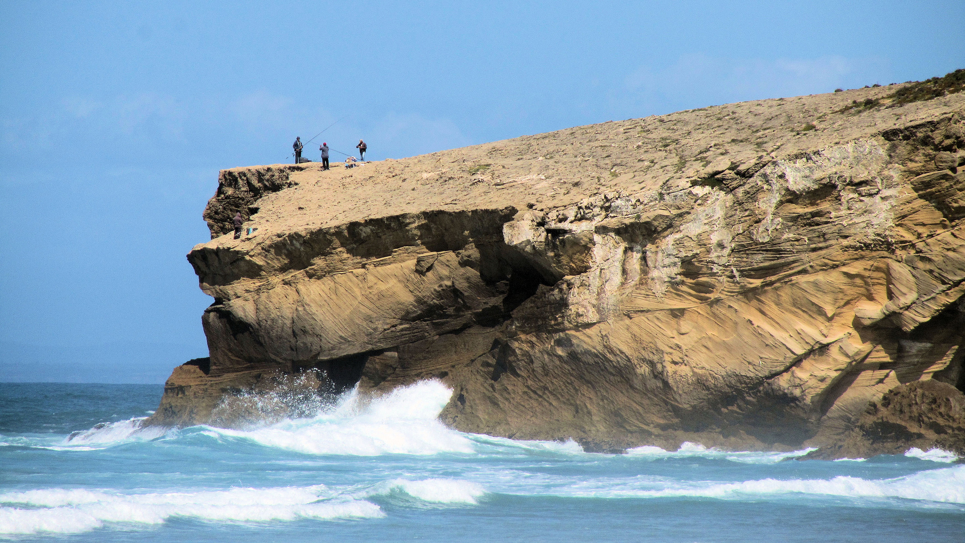 Praia de Monte Clérigo  "Angeln ist Extremsport"