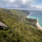 Praia do Creiro mit Blick zur Insel Anixa