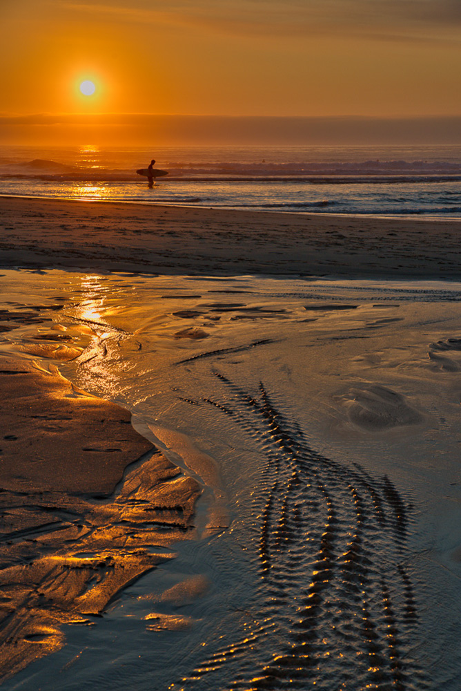 Praia Grande am Abend