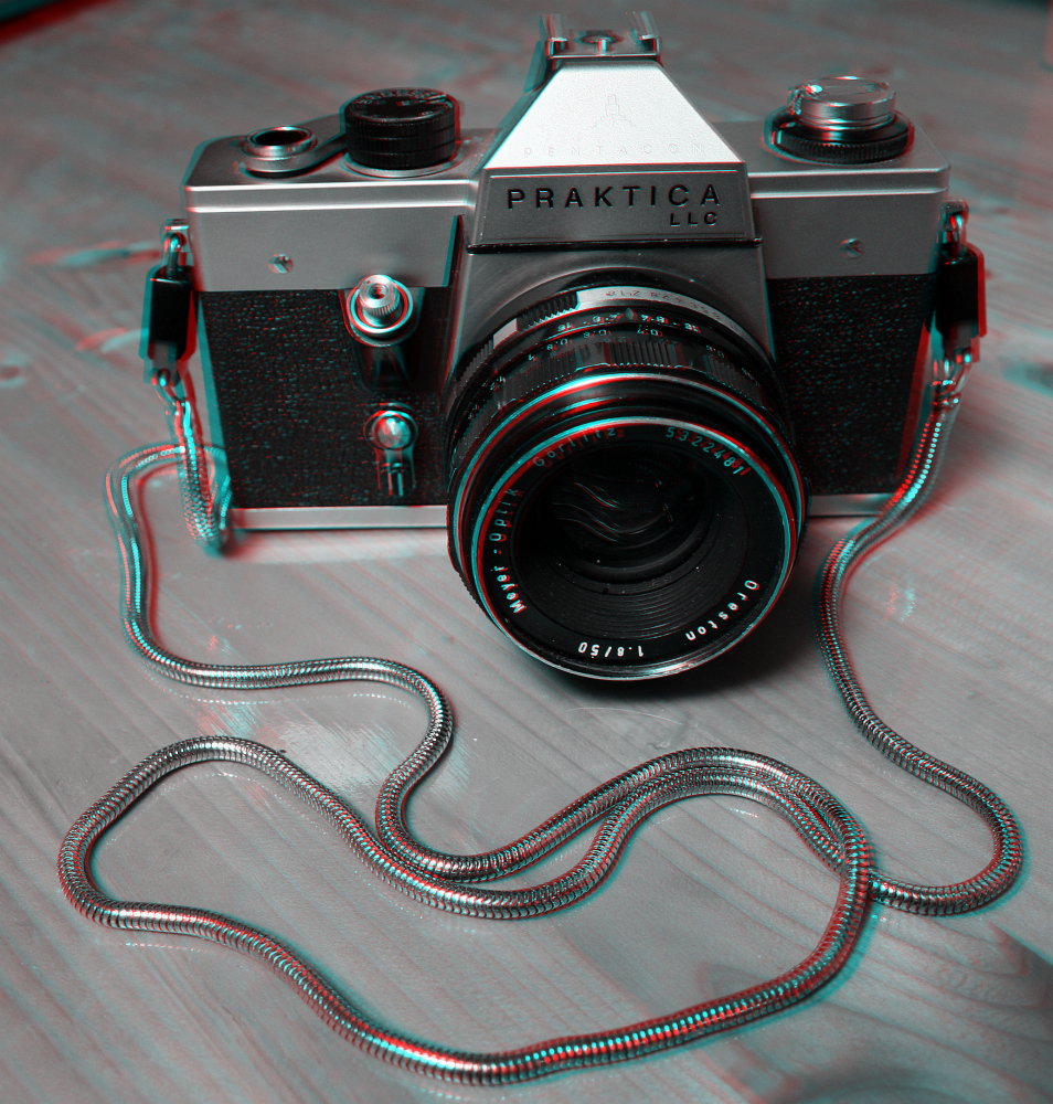 Praktica LLC 1972 (s/w-Anaglyphe rot/cyan) F11 Taste